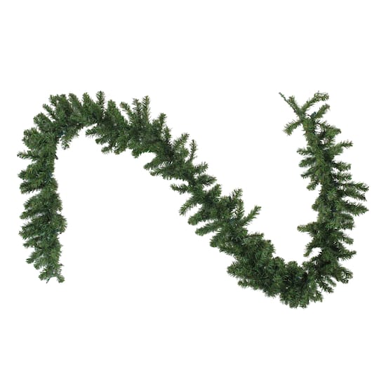 32913199 9 ft. x 10 in. Battery Operated Pre-Lit Pine Christmas Garland - Warm Clear LED Lights